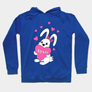 bunny with love Hoodie